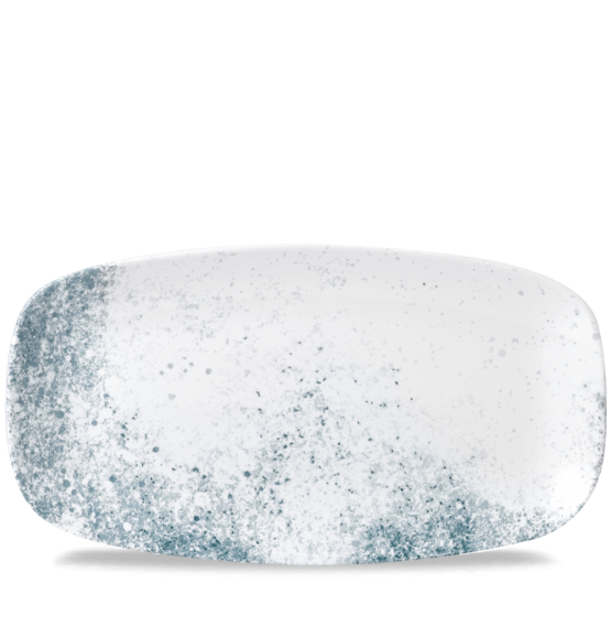 Haze Blue Chefs' Oblong Plate No 4